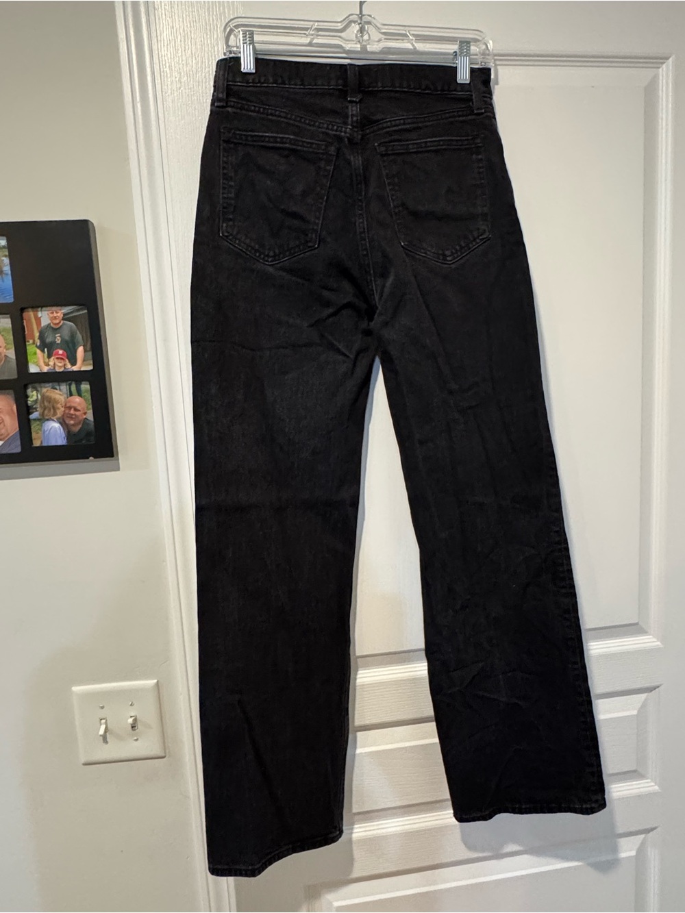 Abercrombie & Fitch Black High-Rise Straight Jeans - Picture 2 of 3